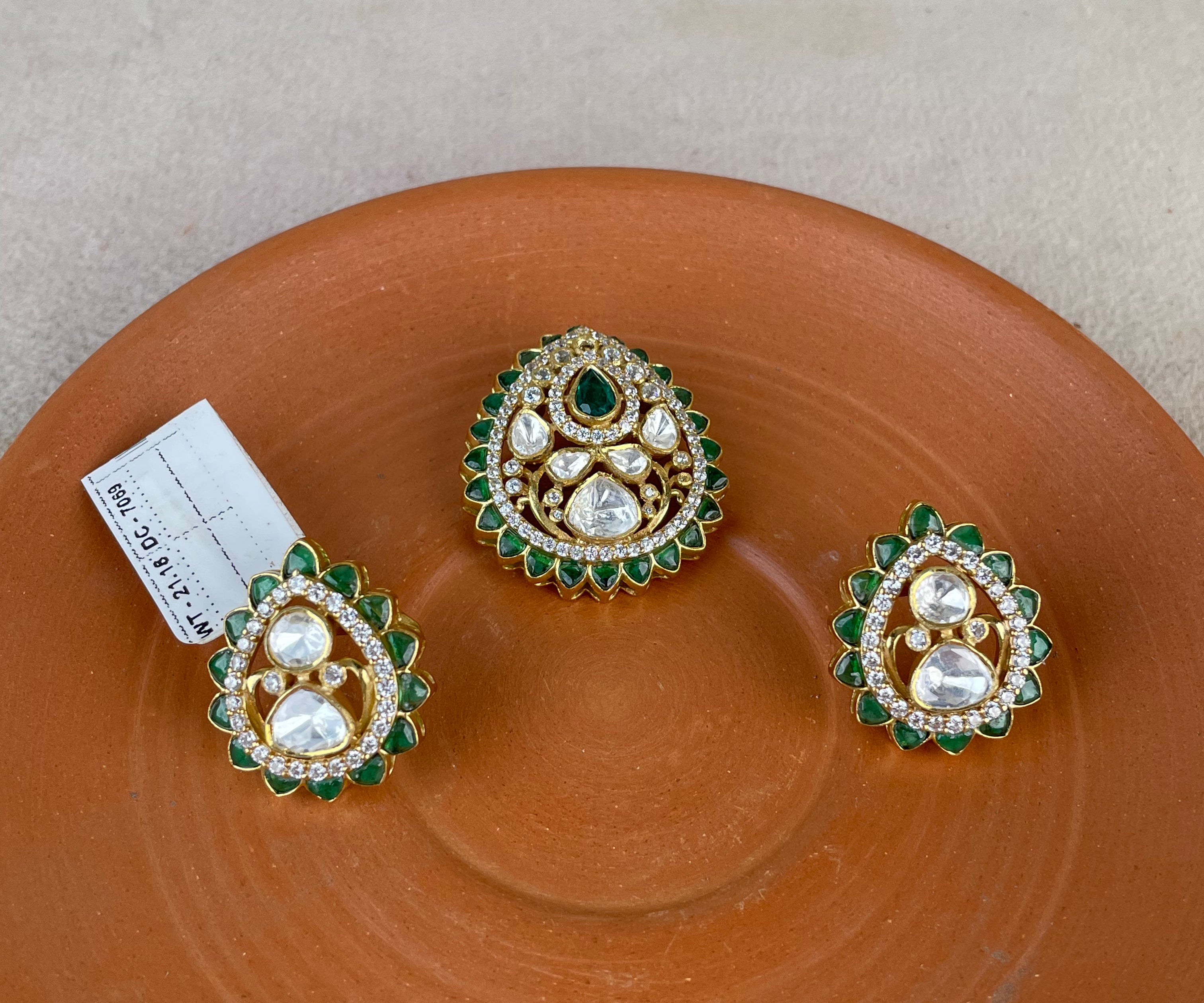 Panna Jaal Pendant Set