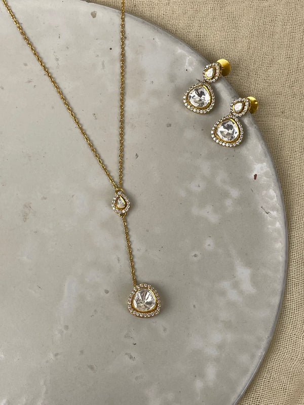 Aarika Polki Pendant Set