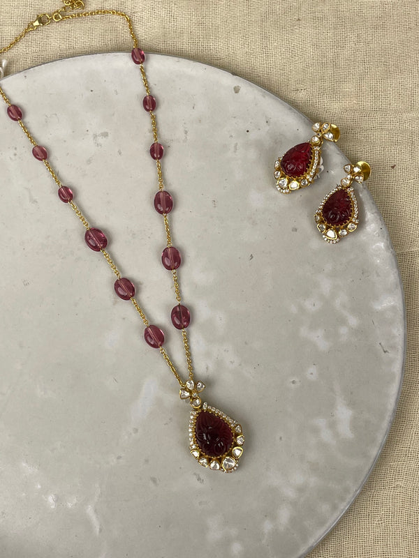 Nooraya Jadau Pendant Set